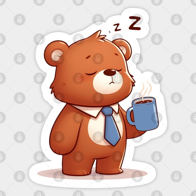 Sleepy Bear Sticker by Annabelhut